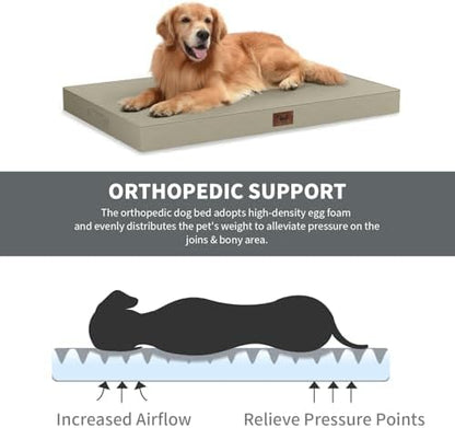 Jumbo Waterproof Orthopedic Dog Bed for Extra Large Dogs