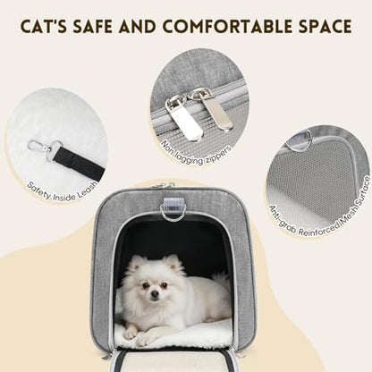 Cat Carrier Soft, Dog Carriers for Small Dog/Large Cat (Up to 16lb)