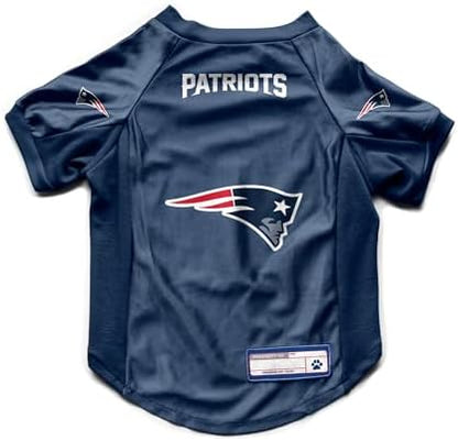 Littlearth NFL New England Patriots Stretch Pet Jersey,X-Small