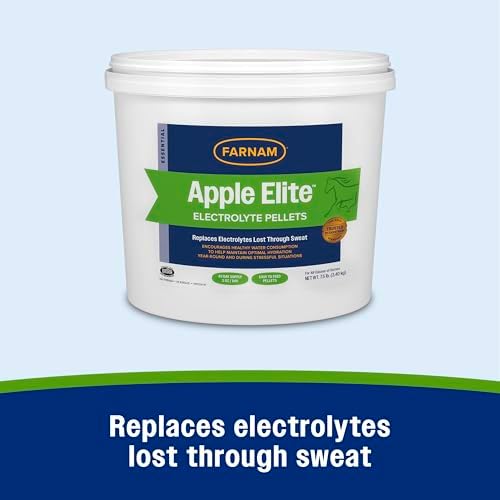 Farnam Apple Elite Horse Electrolytes Pellets Supplement, 40 Day Supply