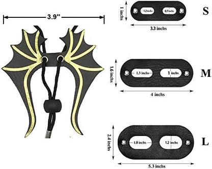 ADOGGYGO Bearded Dragon Leash Harness Set, 3 Size Harness, Dinosaur Wing