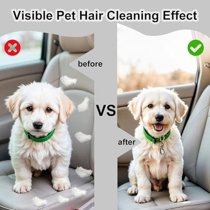InnoHHustle 2 Pcs Pet Hair Block, Pet Hair Remover Grey Pumice Stone for Dog Cat Fur Removal Cleaning Dog Cat Fur Remover Stone Pets Rocks for Sofa Car Interior Bedding Carpet Couch Furniture