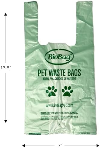 BioBag Premium Pet Waste Bags, Great for All Dog Breeds, Fits in Standard Park Dispensers