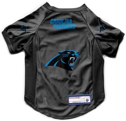 Littlearth NFL Carolina Panthers Stretch Pet Jersey, Team Color, Large