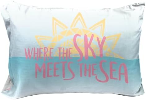 Jay Franco Disney Moana 2 Pack Reversible Pillowcases - Tropical Patchwork Double Sided Pillow Cover - Features Pua, Kids Super Soft Bedding