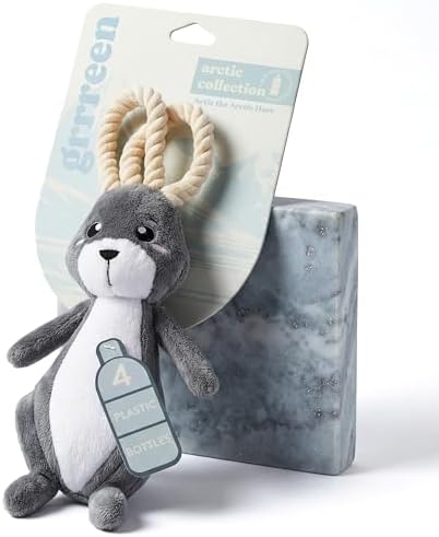 Premium Plush Dog Toy - Arctic Hare Plush Toy, Jumbo Eco Friendly