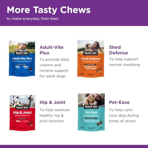 Nutri-Vet Probiotics for Dogs, Dog Probiotics, Immune Health, 60 Count
