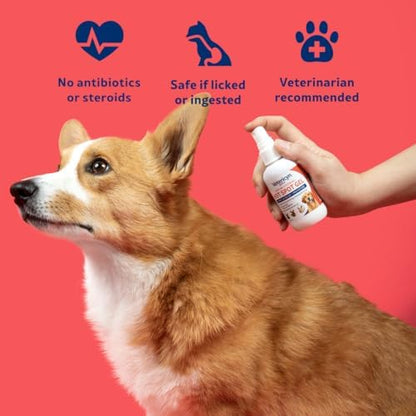 Vetericyn Plus Dog Hot Spot Gel | Spray-On Hot Spot Care for Dogs, Relieves Dog Itchy Skin and Allergy Symptoms, Helps with Skin Inflammation and Redness, Safe for All Animals. 3 ounces