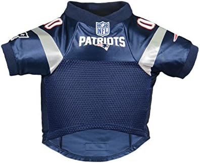 Littlearth NFL New England Patriots Premium Pet Jersey, Team Color, X-Large