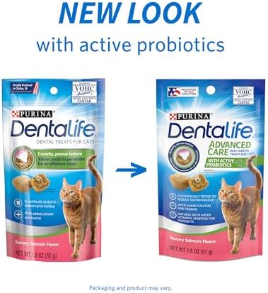 Dentalife Purina Dental Cat Treats, Pack of 10, 1.8 oz Pouch