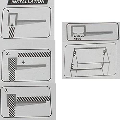 Rimless Aquarium Lid Clips 10mm Thick Acrylic 15 Pieces