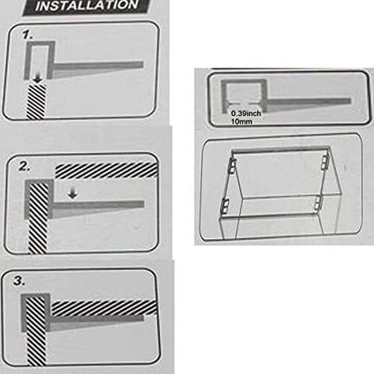 Rimless Aquarium Lid Clips 10mm Thick Acrylic 15 Pieces