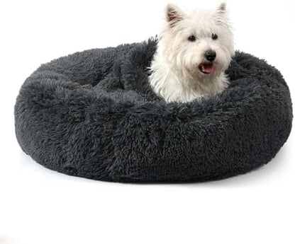 Hooded Blanket Donut Cave Bed for Small Medium Dogs and Cats