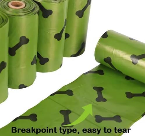 Biodegradable Dog Poop Bags with Dispenser, 270 Count (18 Rolls), Extra Thick Leak-Proof Bags, Unscented for Large & Small Dogs