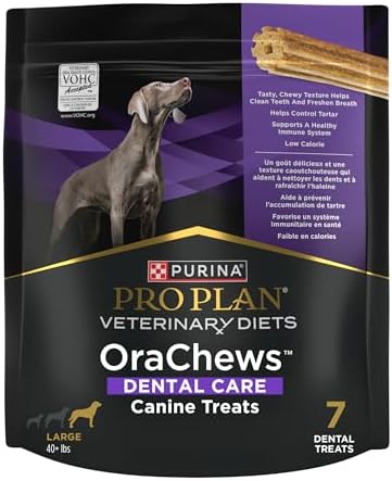 Purina Pro Plan Vet OraChews Large Breed Dental Chews for Dogs, 7 Treats