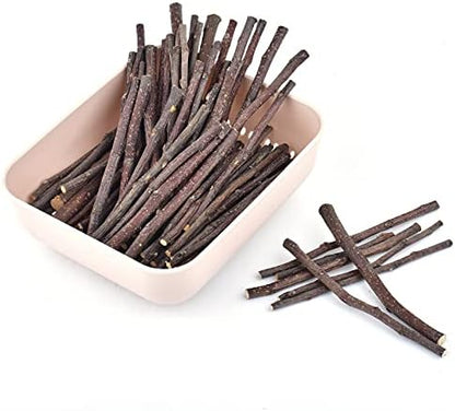 ERKOON Natural Apple Sticks 300g (10.5oz Small Animals Molar Chew Toys Apple Branch Chew Treats for Hamster Rabbit Chinchilla Bunny Guinea Pig Squirrel