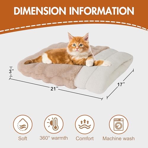 3 in 1 Semi-Enclosed Self Warming Burrow Cat Bed Sleeping Cave