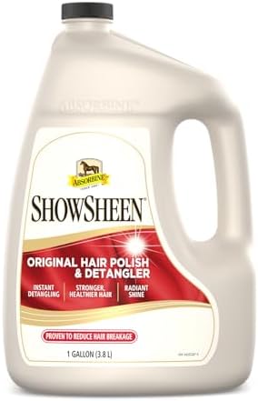 Absorbine ShowSheen Hair Polish & Detangler, 128 fl oz Refill Gallon