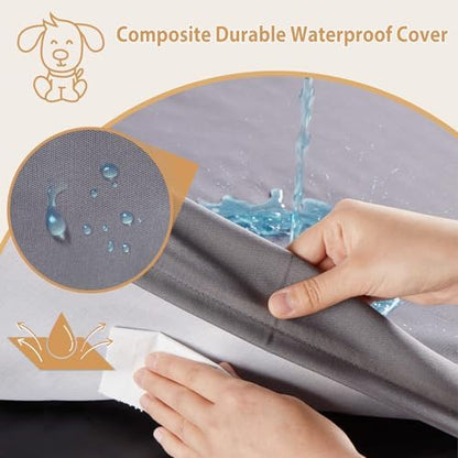 BFPETHOME Outdoor Waterproof Dog Bed for Large Dogs, Washable Cover, 54"