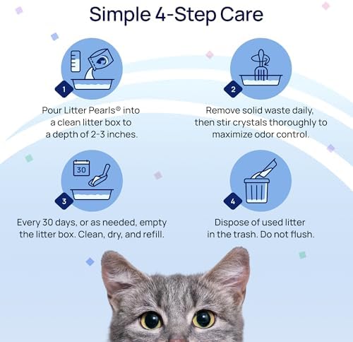 Litter Pearls TracksLess Low-Tracking 30-Day Odor Control Litter 10.5lbs