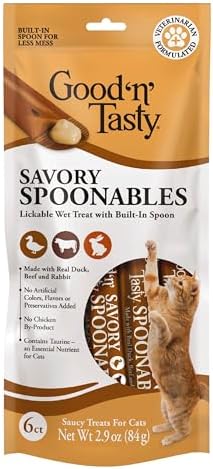 Good 'n' Tasty Spoonables Cat Treat Duck, Beef & Rabbit, 6 Count
