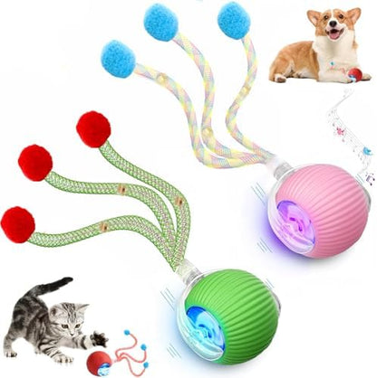 2 Packs Speed 2.0 Tail Interactive Cat Toys for Indoor Cats, Moving Cat Toy