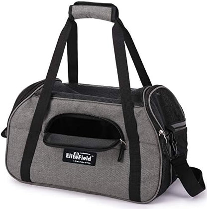 EliteField Soft-Sided Pet Carrier for Cats & Small Dogs (3-Year Warranty)