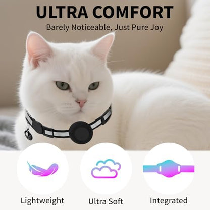 GPS Tracker for Cats (1 Pack), Mini GPS Cat Tracker, Smart Pet Activity Tracker, No Monthly Fee, Compatible with Apple Find My(iOS Only), Anti-Lost, Finder Tag for Vehicles, Pets, Kids, Items