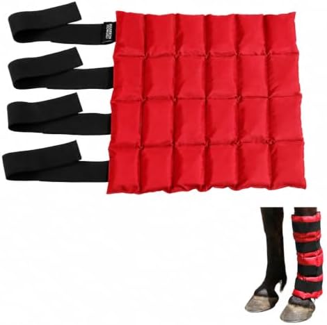 Harrison Howard Ice Boot for Horse Cool Gel Pack Leg Wrap for Treating Full Leg, Knee, Hock Injuries Reusable Ice Cooling Therapy