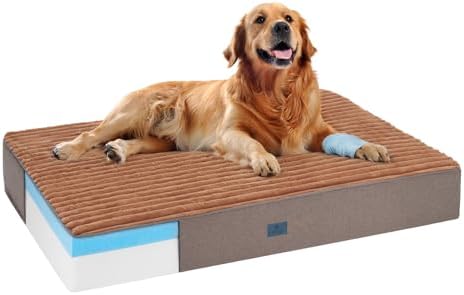 Veehoo Orthopedic Memory Foam Dog Bed for Senior Dogs, 7" Thick XL Dog Bed