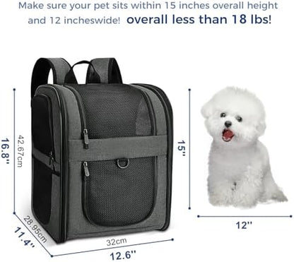 Apollo Walker Cat Carrier Backpack for Small Dogs and Cats Up to 18 lb