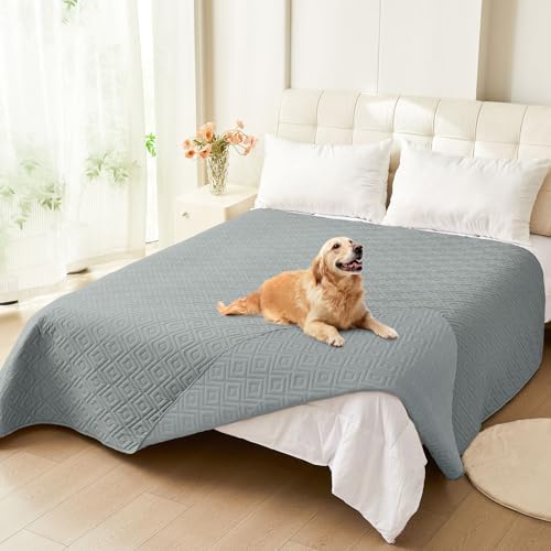 hyha Waterproof Reversible Dog Blanket, Pet Blanket for Sofa Couch