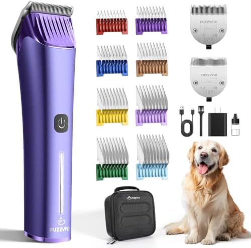 Professional Dog Grooming Clipper with 5-in-1 Replacement Blade