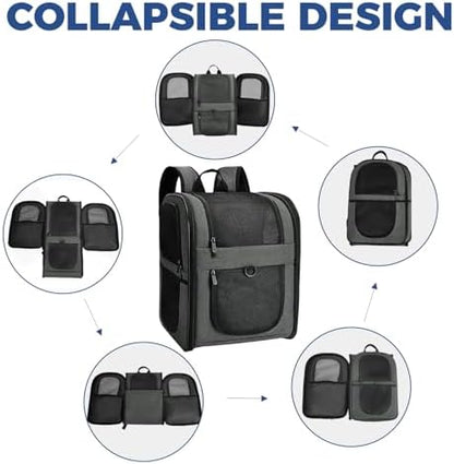 Apollo Walker Cat Carrier Backpack for Small Dogs and Cats Up to 18 lb