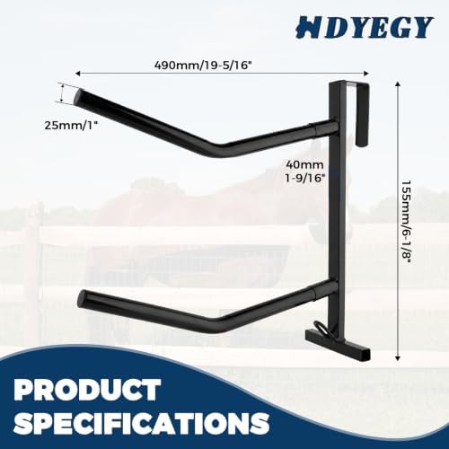 6 Pack Portable Saddle Rack,Heavy Duty Removable Saddle Rack Stand Double Saddle Rack for English and Western Style Saddles