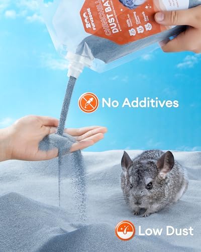 Chinchilla Dust Bath - Gentle Powder for Hamsters & Gerbils, 18oz