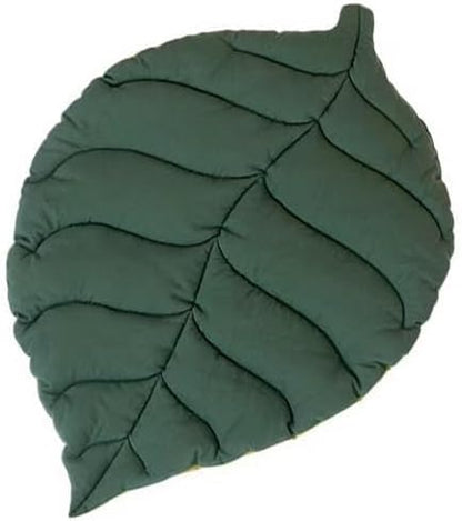 Leaf Pet Bed & Mat for Cats and Dogs – Cozy Warm Resting Pad for Sofa & Floor, Pet Hair Protection (Leaf, Large)