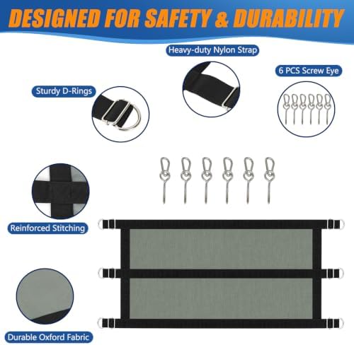Horse Stall Guard, Adjustable Heavy Duty Soft Gate (18"x35.5"-47")