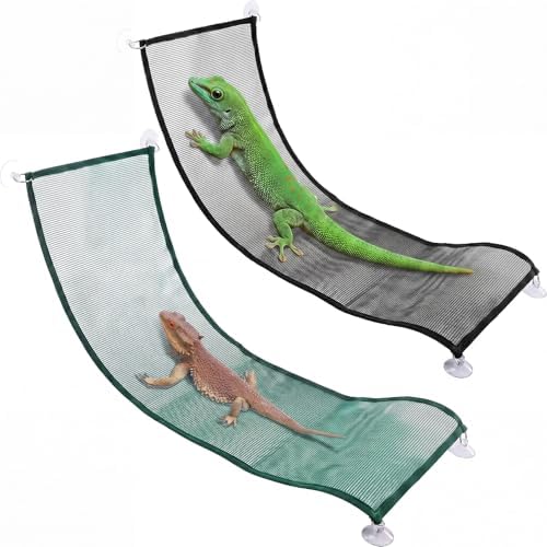 Silkfly Large Beard Dragon Hammock, 28X 9 Inch, Rectangle, Green and Black