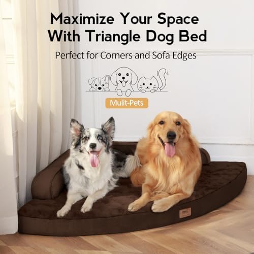 MEKIY Orthopedic Waterproof Dog Bed with Sides for Extra Large Sizes Dogs