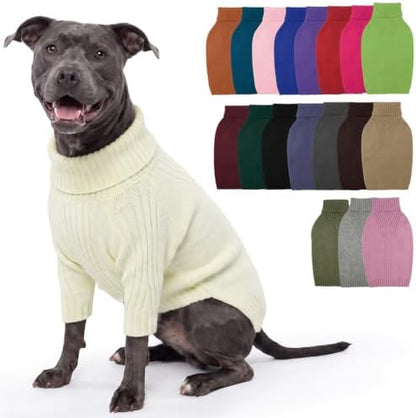 IECOii XL Dog Sweater, Winter Doggy Clothes for Medium Dogs Girl Boy