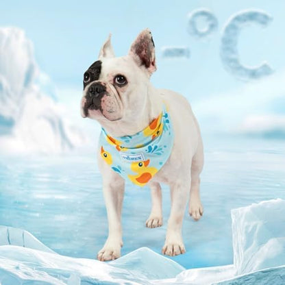 KYEESE 2Pack Dog Cooling Bandana Dog Scarf for Small Medium Large Dogs