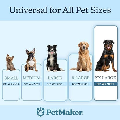 PETMAKER Dog Blanket, Cream, 80” x 100”
