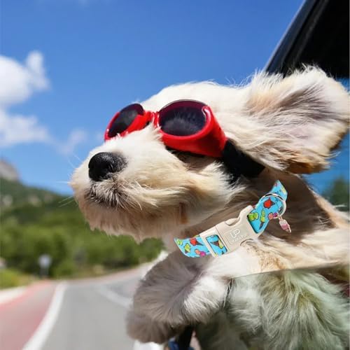 Summer Dog Collar, Colorful Icecream Cotton Dog Collar with Quick Release, Summer Collars for Small Medium Large Boys Dogs, Cute Durable Comfortable Pet Collars