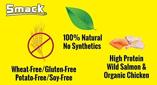 Smack Pet Food Organic Raw Dehydrated Dog Food Grain-Free, Gluten-Free, Raw Food for Dogs (Chunky Chicken, 8.8 Ounce)