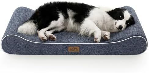 COZY KISS Orthopedic Dog Bed, for Large Dogs up to 90 lbs, 45x30x6in
