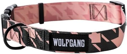 Wolfgang Wide Venture Dog Collar HoundsPink Print X-Large