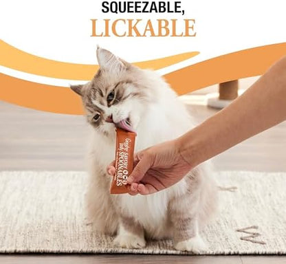 Good ‘n’ Tasty Savory Spoonables with Real Duck, Beef & Rabbit, 6 Count Tube, Triple Flavor Squeezable Lickable Wet Treats for Cats with Built-in Spoon for Less Mess (Pack of 2)