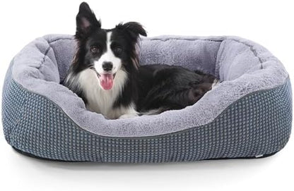 INVENHO Dog Bed Medium Size, Orthopedic Warming Soft Calming Sleeping Durable with Anti-Slip Bottom