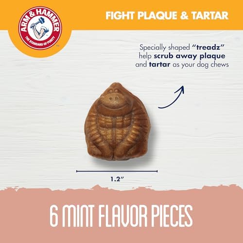 Arm & Hammer Mighties Treadz Dental Dog Treats, Gorilla, 6.5 Oz